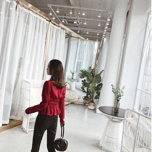 Deep V Neck Top - Picture 3 of 6